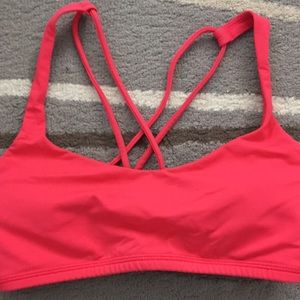 Pink lululemon sports bra
